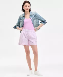 Женские шорты на резинке с разноцветными полосками On 34th, фиолетовый