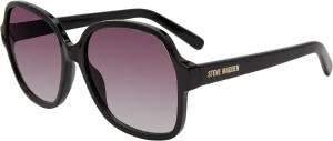 Женские солнцезащитные очки Steve Madden, модель Marcelle Square, Black/Smoke Gradient