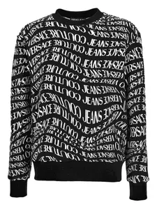 Толстовка с логотипом Versace Jeans Couture, черный