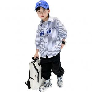 Рубашка с лацканами Grade School Casual Shirts Lapel Moderate EASTERN CAMEL, синий