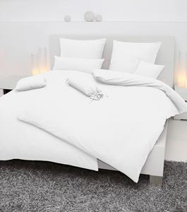 Постельное белье фортепиано из хлопчатобумажной ткани Janine, белый