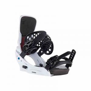 BURTON Женские сноуборд-крепления Single, черные белые