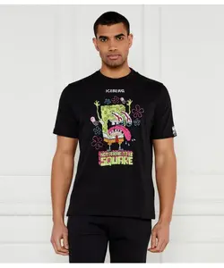 Футболка «Айсберг x Спанч Боб» Regular fit Iceberg, черный