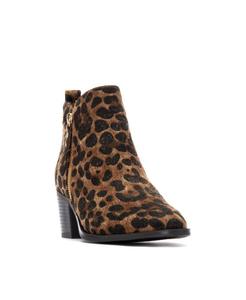 Женские замшевые ботильоны на каблуке XTI, Camel