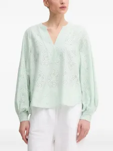 Топ с V-образным вырезом Mos Mosh, зеленый