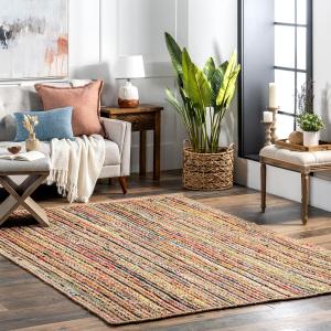 nuLOOM Aleen Bohemian ковер 244 x 305 см из хлопка и джута, Multi