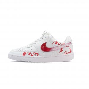 Nike Скейтбордные кроссовки Court Vision 1 Wheel Rings с амортизацией и износостойким покрытием, низкие, унисекс, белый