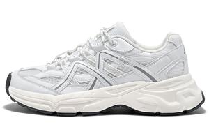 Антискользящие износостойкие низкие массивные кроссовки Unisex White Gray Kappa