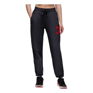 Брюки flight fleece pants asia sizing 'black' Air Jordan, черный