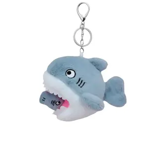 Выдвижной кусающий плюшевый кулон акула высота 12см Whoops