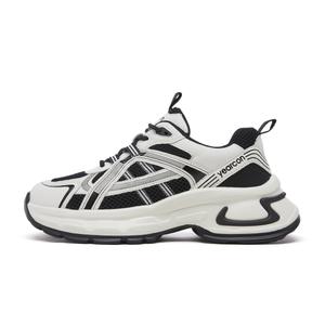 Низкие массивные кроссовки, увеличивающие рост, женские YEARCON, Beige White Black