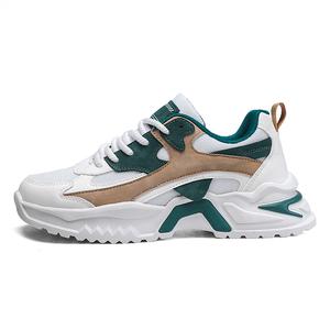 CAMOSI Дышащие низкие повседневные кроссовки мужские бело-зеленые, цвет White Green