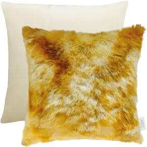 Декоративная подушка 2929 с обеих сторон с чехлом и наполнителем, 1 штука Apelt, Gelb + gemustert