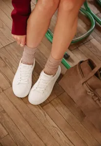 Włoskiej naturalnej trainers Estro, White