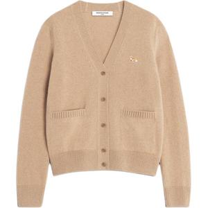 Кардиган с V-образным вырезом от Maison Kitsuné Maison Kitsune, бежевый