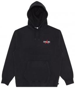 Толстовка Supreme x Jordan Hooded Sweatshirt 'Black', черный