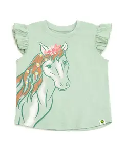 Футболка для девочек Toddler John Deere, зеленый