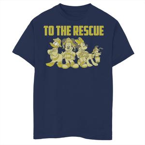 Футболка с рисунком «Микки Маус и друзья» Disney для мальчиков 8–20 лет «Пожарные спешат на помощь» Disney