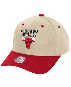 Мужская кремовая двухцветная регулируемая шапка Mitchell Ness Chicago Bulls Game On Pro Crown Mitchell & Ness, бежевый
