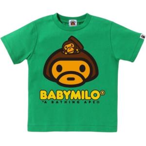 Детская футболка A BATHING APE, зеленый