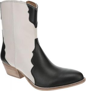 Женские сапоги Masseys Priscilla в западном стиле с боковой молнией и каблуком-ступенчатым, Black-Bone