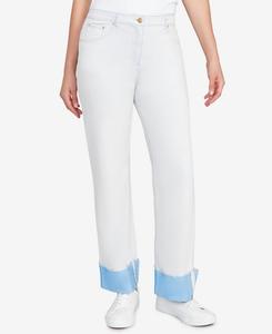 Укороченные джинсы с отворотами и застежкой-молнией Ruby Rd, Bluebell