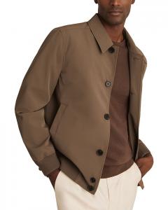 Бомбер Bobby Regular Fit Tech REISS, коричневый