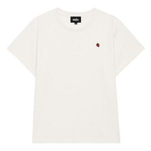 Женская футболка с клубничным принтом, легкая, с высокой талией Dalix, Vintage White