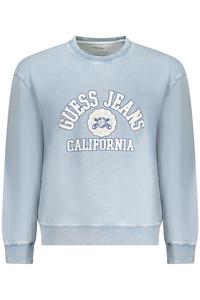 Толстовка мужская Guess Jeans, светло-синий / белый