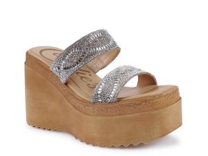 Сандалии Candie's Ester Platform Sandal, Beige/Rhinestone