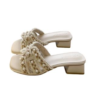 Тапочки-слайды женские, устойчивые к истиранию GULIA, Cute Beige