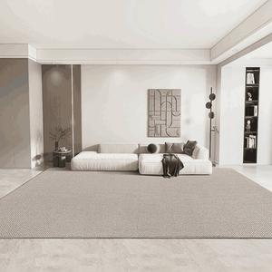 Budis Ковер 200х290 см из новозеландской шерсти для гостиной и спальни, светлый кремовый, стиль японский ваби-саби, модель Alps 03