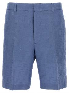 Бермуды жаккардовые FF FENDI, голубой