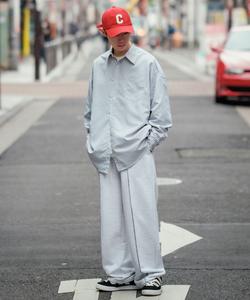 Полосатая рубашка с длинным рукавом