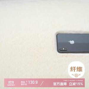 Xinglianxin Ковер 120х160 см из искусственного меха кролика для спальни/гостиной, моющийся, белый, длинный ворс, модель New Model