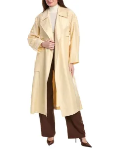 Тренч А-силуэта с поясом, из шелковой смеси Lafayette 148 New York