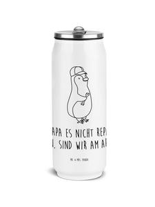 Mr. & Mrs. Panda Термос. Если папа не может починить... белого цвета