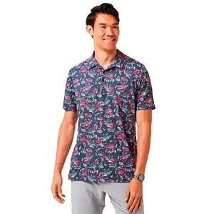 Поло с коротким рукавом Travis Mathew Featherweight Flourish, синий