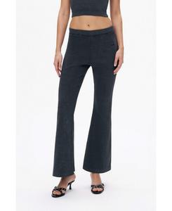 Женские ребристые брюки-клеш NOCTURNE, Anthracite