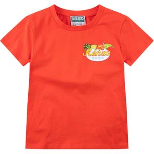 Футболка SS24 Orange детская KENZO, оранжевый