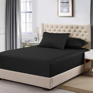 Роскошный комплект простыни и наволочек 608 - сделано в Египте Egyptian Linens, черный