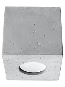 Потолочный светильник "GEO" из серого бетона, квадратная лампа Ø 10 см, 1xGU10 40 Вт, NICE LAMPS Nice Lamps