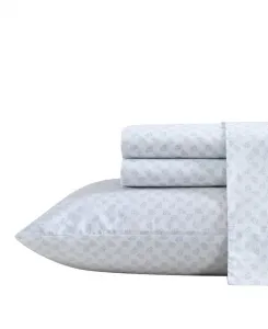 Комплект постельного белья из хлопкового перкаля Breezy Bloom Nautica, белый