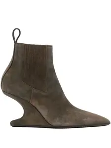 Ботильоны Sharp на каблуке 80 мм Rick Owens, коричневый