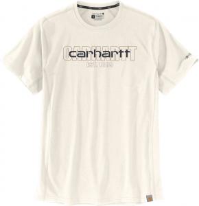 Футболка Carhartt Force Relaxed Fit Midweight Short-Sleeve Logo Graphic T-Shirt, кремовый
