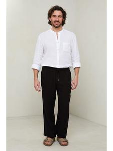 Тканевые брюки Lin Passion, черный