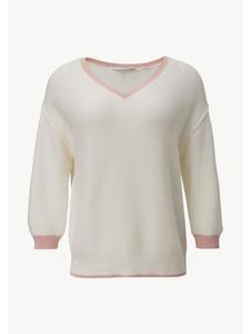 Вязаный свитер цвета 01X0_белый comma