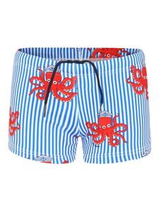 Шорты для плавания с принтом «крабы» MC2 Saint Barth Kids, синий