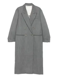 Двубортное пальто Tela, серый