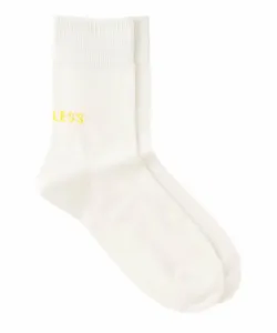 Эксклюзив 25AW!! Tabio Мужские носки с логотипом "LOVELESS", цвет White